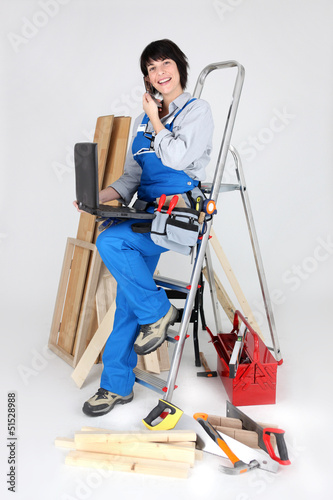 Photo: Equipped professional woman Equipped professional woman