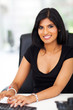 gorgeous businesswoman typing