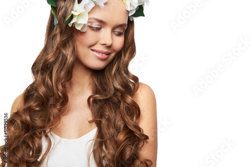 Photo: Lady with curls Lady with curls