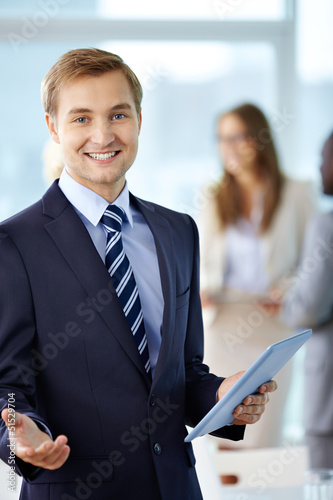 Photo: Boss with touchpad Boss with touchpad