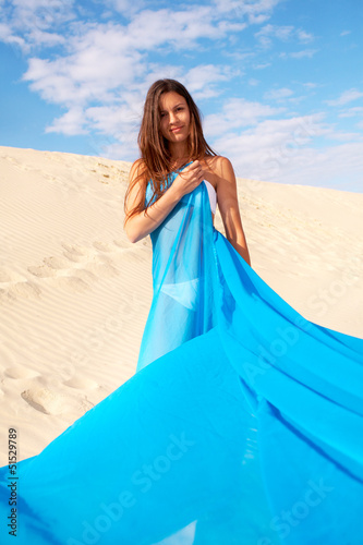 Photo: Woman in chiffon Woman in chiffon