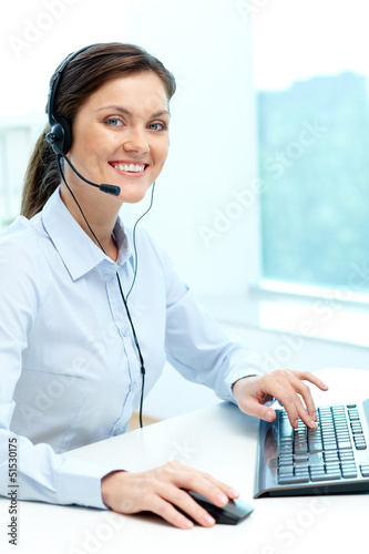 Photo: Friendly operator Friendly operator