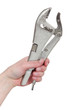 Hand with wrench