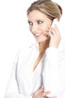 Young woman talking on a mobile phone