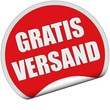 Sticker rot rund cu GRATIS VERSAND