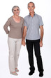 Photo: Senior couple on a white background Senior couple on a white background