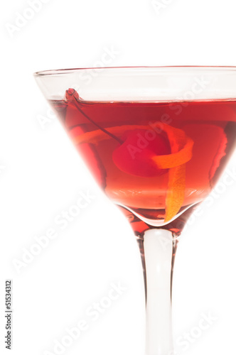 Photo: Manhattan Cocktail extreme close up Manhattan Cocktail extreme close up