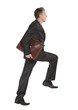 Business man stepping up