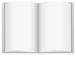 Vektor: Buch aufgeklappt - blank Buch aufgeklappt - blank