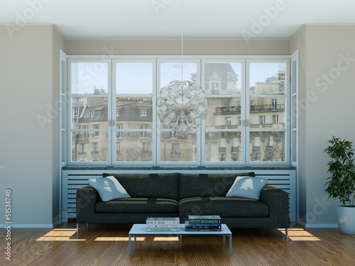 Illustration: Sofa in Stadtapartment Sofa in Stadtapartment