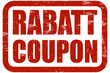 Grunge Stempel rot RABATT COUPON