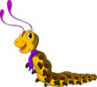 cute worm cartoon