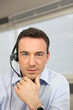 Operator working in help desk