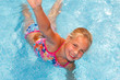 girl in pool