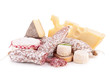 cheese and sausages