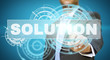 Businessman solution concept