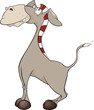 Vector: The little burro. Cartoon The little burro. Cartoon