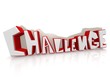 Challenge word with reflection ground