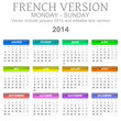 2014 French vectorial calendar