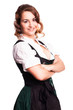 attraktive junge Frau im Dirndl