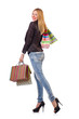 Young Woman With Bags After Sh...