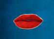 Illustration of strawberry mouth