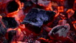 Close-up on embers