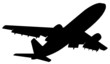 abflüg - flügzeug silhouette