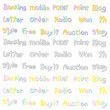 The Variety of pastel colors alphabet sets. Calligraphy art Vect
