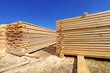Building bar from a tree and an edging board in stacks