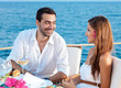 Young couple enjoying a romantic meal