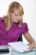 Photo: A female accountant A female accountant