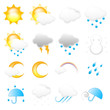 お天気アイコンセット Weather Vector Icon Set