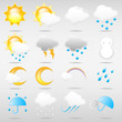お天気アイコンセット Weather Vector Icon Set