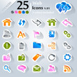 Web icons set, sticker series