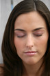 Foto: Beautiful woman with her eyes closed Beautiful woman with her eyes closed