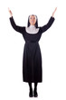 Nun isolated on the white