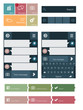 Flat user interface elements