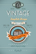 Vintage retro page template for a variety of purposes