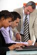 A group of hard-working business professionals