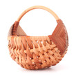 Empty wicker basket