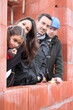 Foto: Family on a construction site Family on a construction site