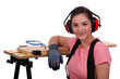 young female apprentice