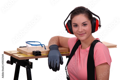 Photo: young female apprentice young female apprentice
