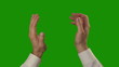 Applause on the green Chroma Key