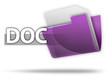 3D Style Folder Icon "DOC"