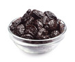 Dried Plum In A Glass Bowl