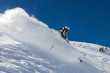 Skier In Soft Snow Skier In Soft Snow