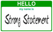 name strong statement