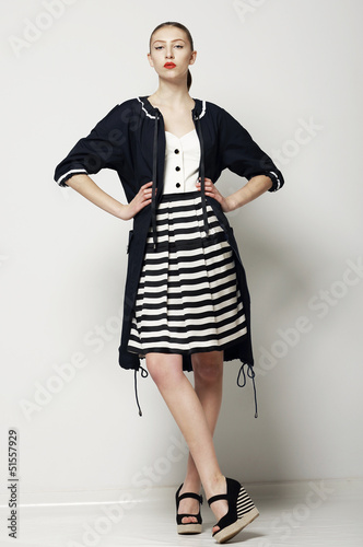 Photo: Charisma. Independent Woman in Stylish Clothes. Futurism Charisma. Independent Woman in Stylish Clothes. Futurism